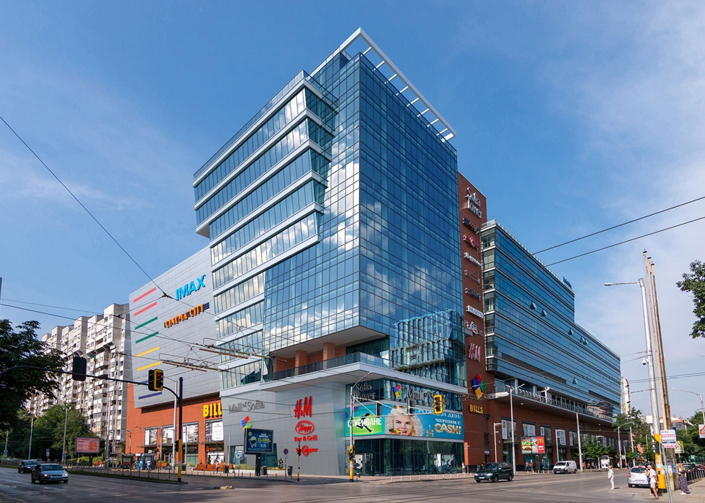 Търговски комплекс Mall of Sofia с изпълнена пасивна пожарозащита